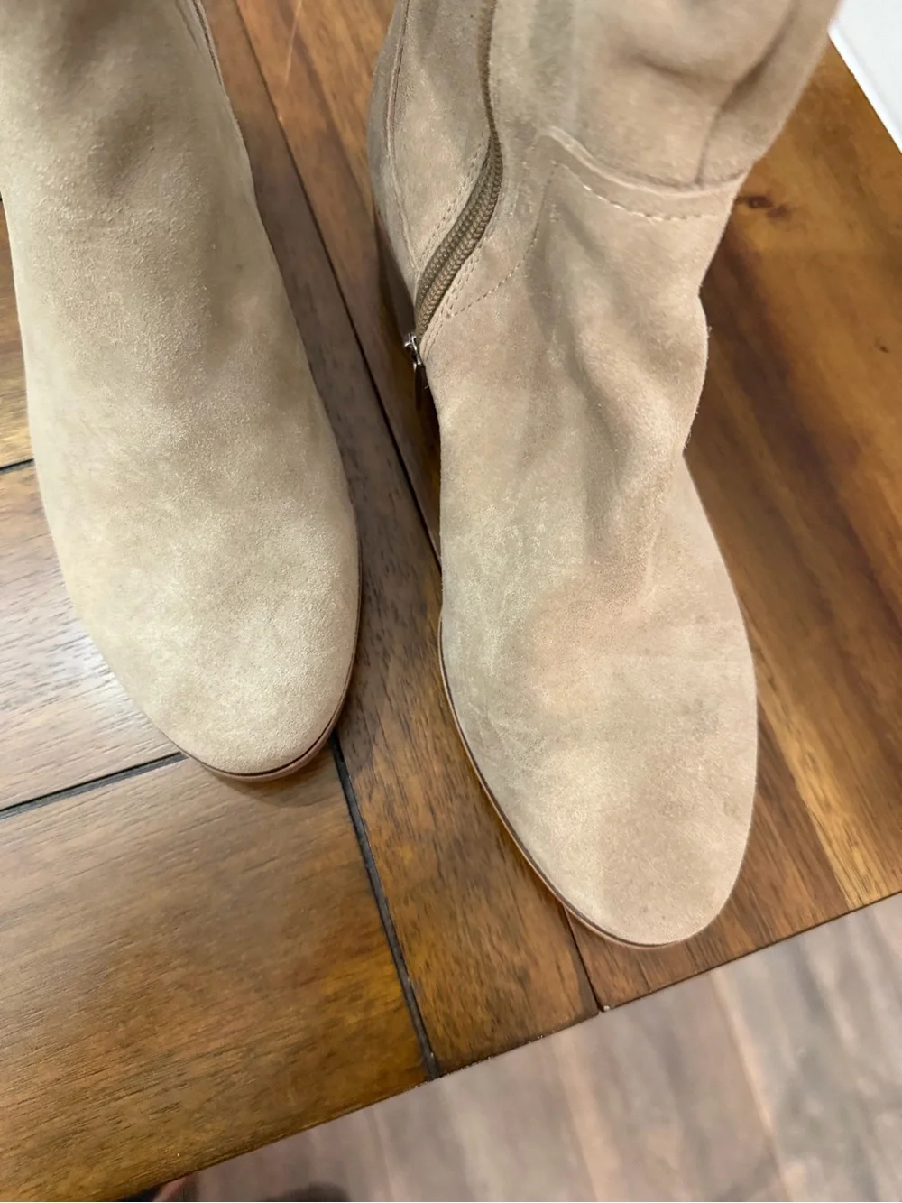 Vince Camuto Boots Beige Suede